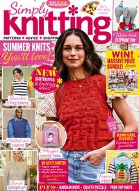 Titelbild der Ausgabe 7/2026 von Simply Knitting. Diese Zeitschrift und viele weitere Modemagazine und DIY-Magazine als Abo oder epaper bei United Kiosk online kaufen.