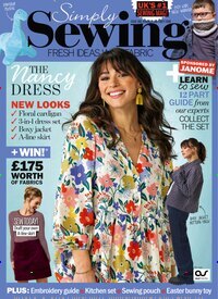Titelbild der Ausgabe 2/2026 von Simply Sewing. Diese Zeitschrift und viele weitere Modemagazine und DIY-Magazine als Abo oder epaper bei United Kiosk online kaufen.