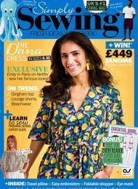 Titelbild der Ausgabe 7/2026 von Simply Sewing. Diese Zeitschrift und viele weitere Modemagazine und DIY-Magazine als Abo oder epaper bei United Kiosk online kaufen.