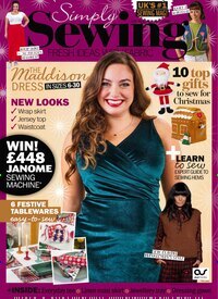 Titelbild der Ausgabe 11/2026 von Simply Sewing. Diese Zeitschrift und viele weitere Modemagazine und DIY-Magazine als Abo oder epaper bei United Kiosk online kaufen.