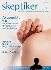 Titelbild der Ausgabe 1/2023 von skeptiker. Diese Zeitschrift und viele weitere Reisemagazine, Freizeitmagazine und Wissensmagazine als Abo oder epaper bei United Kiosk online kaufen.