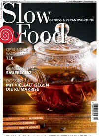 Titelbild der Ausgabe 1/2022 von Slow Food Magazin. Diese Zeitschrift und viele weitere Kochzeitschriften und Backzeitschriften als Abo oder epaper bei United Kiosk online kaufen.