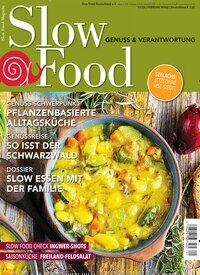 Titelbild der Ausgabe 1/2026 von Slow Food Magazin. Diese Zeitschrift und viele weitere Kochzeitschriften und Backzeitschriften als Abo oder epaper bei United Kiosk online kaufen.