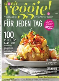 Titelbild der Ausgabe 1/2024 von slowly veggie. Diese Zeitschrift und viele weitere Kochzeitschriften und Backzeitschriften als Abo oder epaper bei United Kiosk online kaufen.