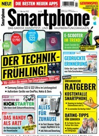 Titelbild der Ausgabe 2/2022 von Smartphone. Diese Zeitschrift und viele weitere Audiomagazine, Filmmagazine und Fotozeitschriften als Abo oder epaper bei United Kiosk online kaufen.