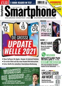 Titelbild der Ausgabe 3/2021 von Smartphone. Diese Zeitschrift und viele weitere Audiomagazine, Filmmagazine und Fotozeitschriften als Abo oder epaper bei United Kiosk online kaufen.