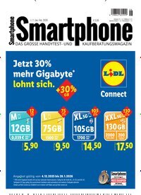 Titelbild der Ausgabe 6/2025 von Smartphone. Diese Zeitschrift und viele weitere Audiomagazine, Filmmagazine und Fotozeitschriften als Abo oder epaper bei United Kiosk online kaufen.