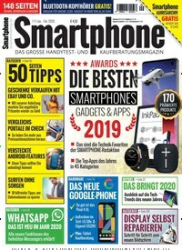 Titelbild der Ausgabe 9/2019 von Smartphone. Diese Zeitschrift und viele weitere Audiomagazine, Filmmagazine und Fotozeitschriften als Abo oder epaper bei United Kiosk online kaufen.