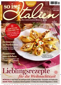 Titelbild der Ausgabe 1/2022 von So isst Italien. Diese Zeitschrift und viele weitere Kochzeitschriften und Backzeitschriften als Abo oder epaper bei United Kiosk online kaufen.