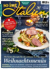 Titelbild der Ausgabe 1/2023 von So isst Italien. Diese Zeitschrift und viele weitere Kochzeitschriften und Backzeitschriften als Abo oder epaper bei United Kiosk online kaufen.