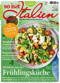 Titelbild der Ausgabe 3/2022 von So isst Italien. Diese Zeitschrift und viele weitere Kochzeitschriften und Backzeitschriften als Abo oder epaper bei United Kiosk online kaufen.