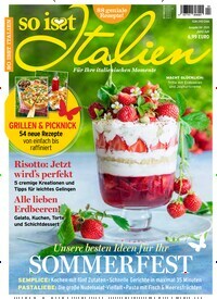 Titelbild der Ausgabe 4/2024 von So isst Italien. Diese Zeitschrift und viele weitere Kochzeitschriften und Backzeitschriften als Abo oder epaper bei United Kiosk online kaufen.