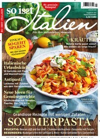 Titelbild der Ausgabe 5/2022 von So isst Italien. Diese Zeitschrift und viele weitere Kochzeitschriften und Backzeitschriften als Abo oder epaper bei United Kiosk online kaufen.