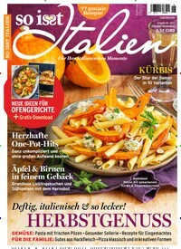 Titelbild der Ausgabe 6/2023 von So isst Italien. Diese Zeitschrift und viele weitere Kochzeitschriften und Backzeitschriften als Abo oder epaper bei United Kiosk online kaufen.
