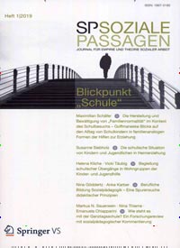 Titelbild der Ausgabe 1/2019 von Soziale Passagen. Diese Zeitschrift und viele weitere Zeitschriften für Pädagogik als Abo oder epaper bei United Kiosk online kaufen.