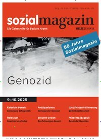 Titelbild der Ausgabe 10/2025 von sozialmagazin. Diese Zeitschrift und viele weitere Zeitschriften für Pädagogik als Abo oder epaper bei United Kiosk online kaufen.