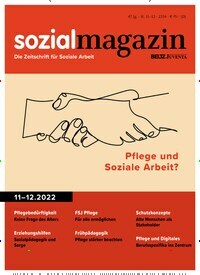 Titelbild der Ausgabe 12/2022 von sozialmagazin. Diese Zeitschrift und viele weitere Zeitschriften für Pädagogik als Abo oder epaper bei United Kiosk online kaufen.