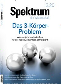Titelbild der Ausgabe 3/2020 von Spektrum der Wissenschaft. Diese Zeitschrift und viele weitere Reisemagazine, Freizeitmagazine und Wissensmagazine als Abo oder epaper bei United Kiosk online kaufen.