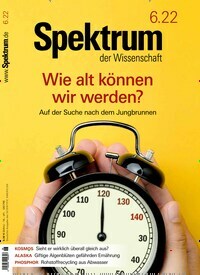 Titelbild der Ausgabe 6/2022 von Spektrum der Wissenschaft. Diese Zeitschrift und viele weitere Reisemagazine, Freizeitmagazine und Wissensmagazine als Abo oder epaper bei United Kiosk online kaufen.