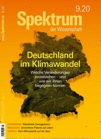 Titelbild der Ausgabe 9/2020 von Spektrum der Wissenschaft. Diese Zeitschrift und viele weitere Reisemagazine, Freizeitmagazine und Wissensmagazine als Abo oder epaper bei United Kiosk online kaufen.