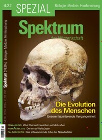 Titelbild der Ausgabe 4/2022 von Spektrum der Wissenschaft Spezial Biologie, Medizin, Hirnforschung. Diese Zeitschrift und viele weitere Reisemagazine, Freizeitmagazine und Wissensmagazine als Abo oder epaper bei United Kiosk online kaufen.