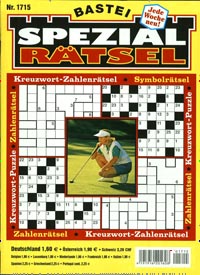 Titelbild der Ausgabe 1715/2020 von Spezial Rätsel. Diese Zeitschrift und viele weitere Groschenromane und Rätselhefte als Abo oder epaper bei United Kiosk online kaufen.