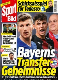 Titelbild der Ausgabe 9/2019 von Sport Bild. Diese Zeitschrift und viele weitere Sportmagazine als Abo oder epaper bei United Kiosk online kaufen.