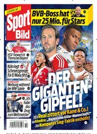 Titelbild der Ausgabe 14/2026 von Sport Bild. Diese Zeitschrift und viele weitere Sportmagazine als Abo oder epaper bei United Kiosk online kaufen.