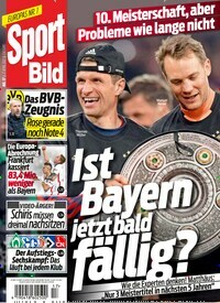 Titelbild der Ausgabe 17/2022 von Sport Bild. Diese Zeitschrift und viele weitere Sportmagazine als Abo oder epaper bei United Kiosk online kaufen.