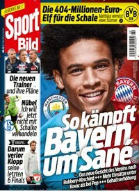 Titelbild der Ausgabe 22/2019 von Sport Bild. Diese Zeitschrift und viele weitere Sportmagazine als Abo oder epaper bei United Kiosk online kaufen.