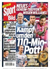 Titelbild der Ausgabe 24/2025 von Sport Bild. Diese Zeitschrift und viele weitere Sportmagazine als Abo oder epaper bei United Kiosk online kaufen.