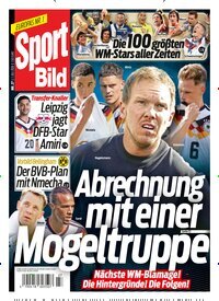 Titelbild der Ausgabe 27/2026 von Sport Bild. Diese Zeitschrift und viele weitere Sportmagazine als Abo oder epaper bei United Kiosk online kaufen.