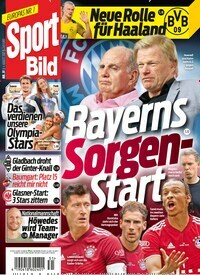 Titelbild der Ausgabe 31/2021 von Sport Bild. Diese Zeitschrift und viele weitere Sportmagazine als Abo oder epaper bei United Kiosk online kaufen.