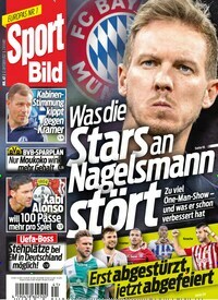Titelbild der Ausgabe 41/2022 von Sport Bild. Diese Zeitschrift und viele weitere Sportmagazine als Abo oder epaper bei United Kiosk online kaufen.