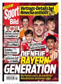 Titelbild der Ausgabe 42/2026 von Sport Bild. Diese Zeitschrift und viele weitere Sportmagazine als Abo oder epaper bei United Kiosk online kaufen.