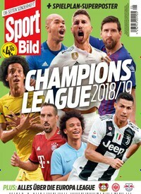 Titelbild der Ausgabe 1/2018 von Sport Bild Sonderheft Champions League. Diese Zeitschrift und viele weitere Sportmagazine als Abo oder epaper bei United Kiosk online kaufen.