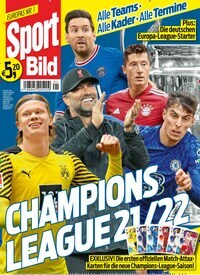 Titelbild der Ausgabe 1/2021 von Sport Bild Sonderheft Champions League. Diese Zeitschrift und viele weitere Sportmagazine als Abo oder epaper bei United Kiosk online kaufen.