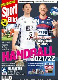 Titelbild der Ausgabe 1/2021 von Sport Bild Sonderheft Handball Bundesliga. Diese Zeitschrift und viele weitere Sportmagazine als Abo oder epaper bei United Kiosk online kaufen.