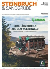 Titelbild der Ausgabe 6/2022 von Steinbruch und Sandgrube. Diese Zeitschrift und viele weitere Industriemagazine und Handwerkmagazine als Abo oder epaper bei United Kiosk online kaufen.