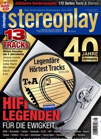 Titelbild der Ausgabe 5/2018 von Stereoplay. Diese Zeitschrift und viele weitere Audiomagazine, Filmmagazine und Fotozeitschriften als Abo oder epaper bei United Kiosk online kaufen.
