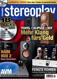 Titelbild der Ausgabe 11/2018 von Stereoplay. Diese Zeitschrift und viele weitere Audiomagazine, Filmmagazine und Fotozeitschriften als Abo oder epaper bei United Kiosk online kaufen.