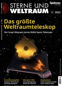 Titelbild der Ausgabe 2/2022 von Sterne und Weltraum. Diese Zeitschrift und viele weitere Reisemagazine, Freizeitmagazine und Wissensmagazine als Abo oder epaper bei United Kiosk online kaufen.