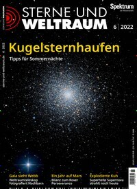 Titelbild der Ausgabe 6/2022 von Sterne und Weltraum. Diese Zeitschrift und viele weitere Reisemagazine, Freizeitmagazine und Wissensmagazine als Abo oder epaper bei United Kiosk online kaufen.