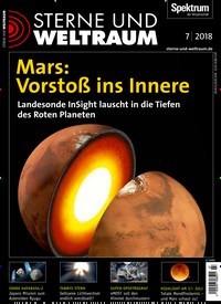 Titelbild der Ausgabe 7/2018 von Sterne und Weltraum. Diese Zeitschrift und viele weitere Reisemagazine, Freizeitmagazine und Wissensmagazine als Abo oder epaper bei United Kiosk online kaufen.