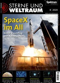Titelbild der Ausgabe 8/2020 von Sterne und Weltraum. Diese Zeitschrift und viele weitere Reisemagazine, Freizeitmagazine und Wissensmagazine als Abo oder epaper bei United Kiosk online kaufen.