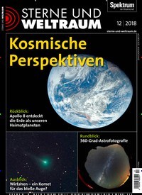 Titelbild der Ausgabe 12/2018 von Sterne und Weltraum. Diese Zeitschrift und viele weitere Reisemagazine, Freizeitmagazine und Wissensmagazine als Abo oder epaper bei United Kiosk online kaufen.