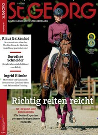 Titelbild der Ausgabe 101/2021 von St.Georg. Diese Zeitschrift und viele weitere Sportmagazine als Abo oder epaper bei United Kiosk online kaufen.
