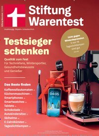 Titelbild der Ausgabe 12/2025 von Stiftung Warentest. Diese Zeitschrift und viele weitere Wirtschaftsmagazine und Politikmagazine als Abo oder epaper bei United Kiosk online kaufen.
