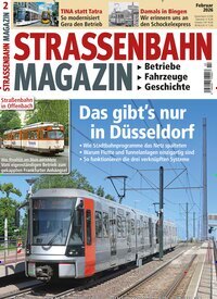 Titelbild der Ausgabe 2/2026 von Strassenbahn Magazin. Diese Zeitschrift und viele weitere Reisemagazine, Freizeitmagazine und Wissensmagazine als Abo oder epaper bei United Kiosk online kaufen.