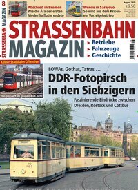 Titelbild der Ausgabe 8/2025 von Strassenbahn Magazin. Diese Zeitschrift und viele weitere Reisemagazine, Freizeitmagazine und Wissensmagazine als Abo oder epaper bei United Kiosk online kaufen.